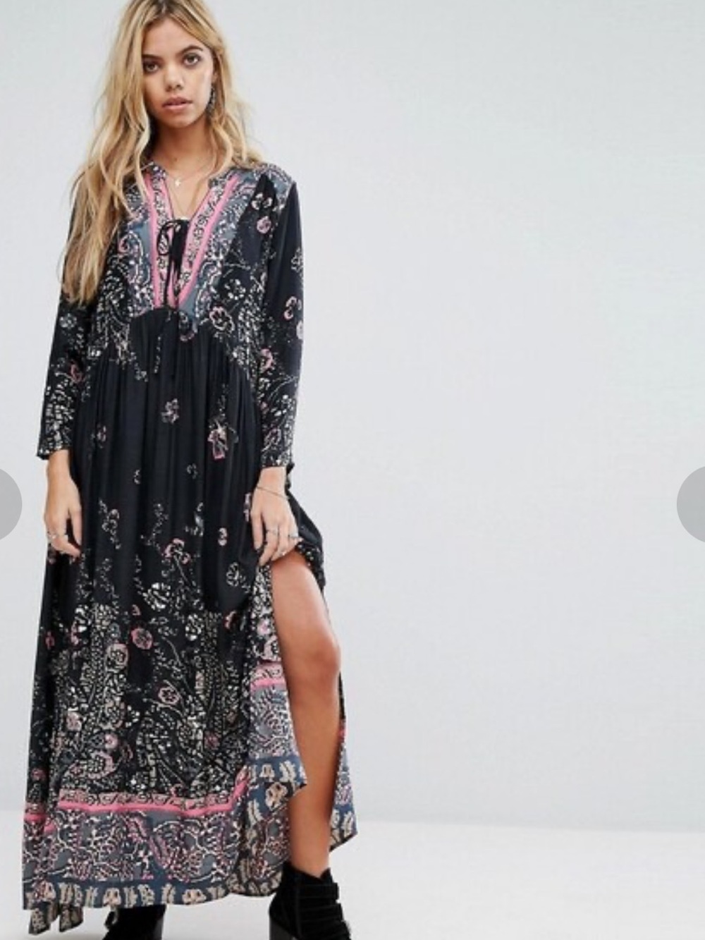 Free People If You Only Knew Long Sleeve Maxi Dress
